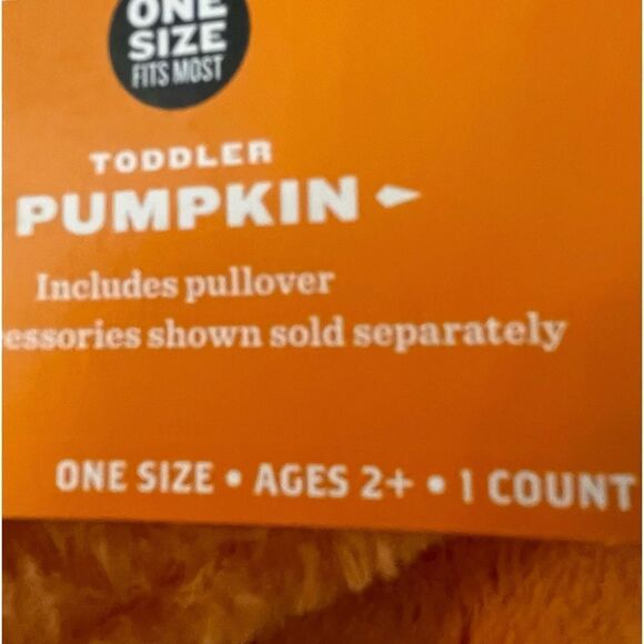 PUMPKIN HALLOWEEN COSTUME UP TO 2+ years old - Picture 4 of 6